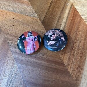 2 pc Madonna metal pins